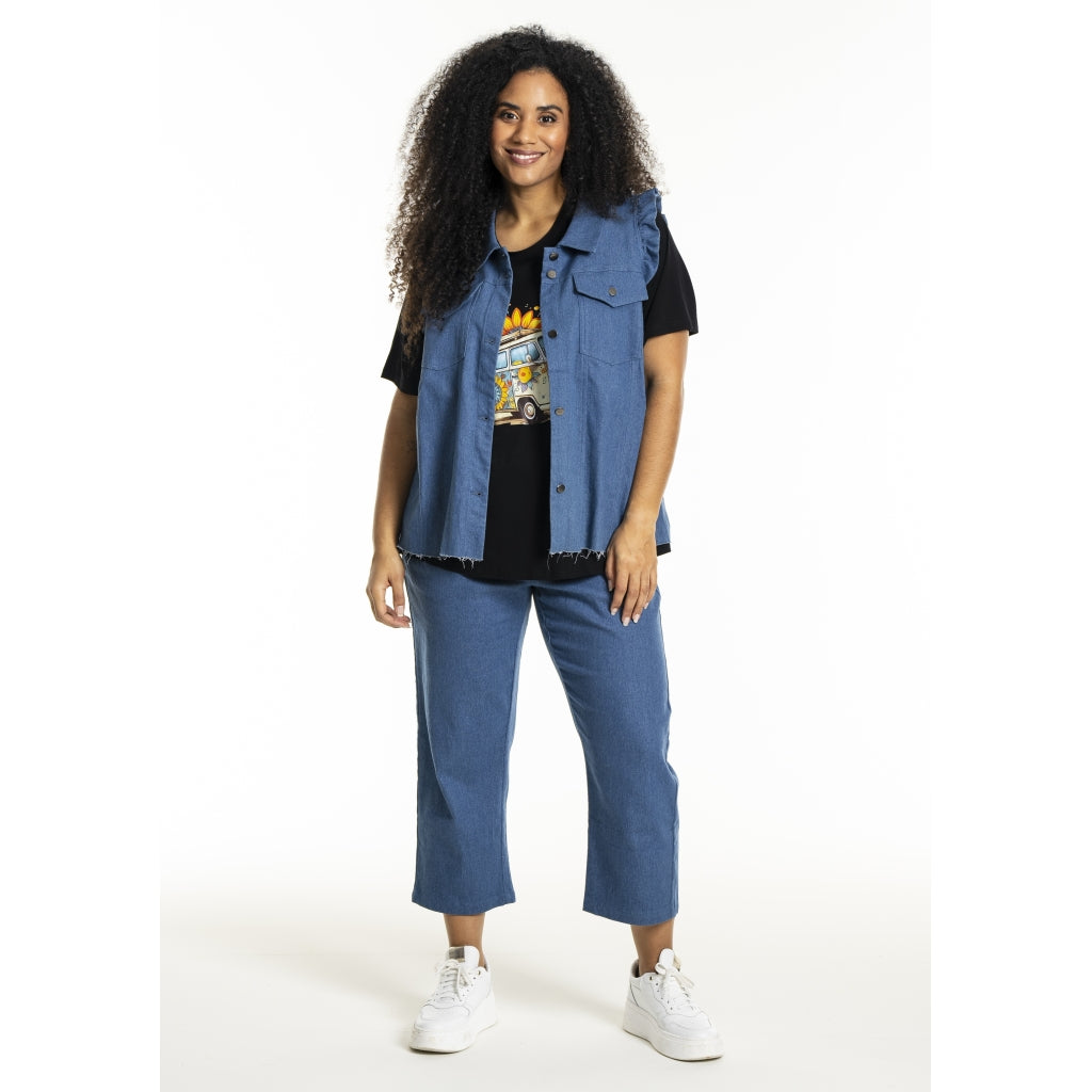 Studio SLucy Jeans vest Vest Light Blue Denim