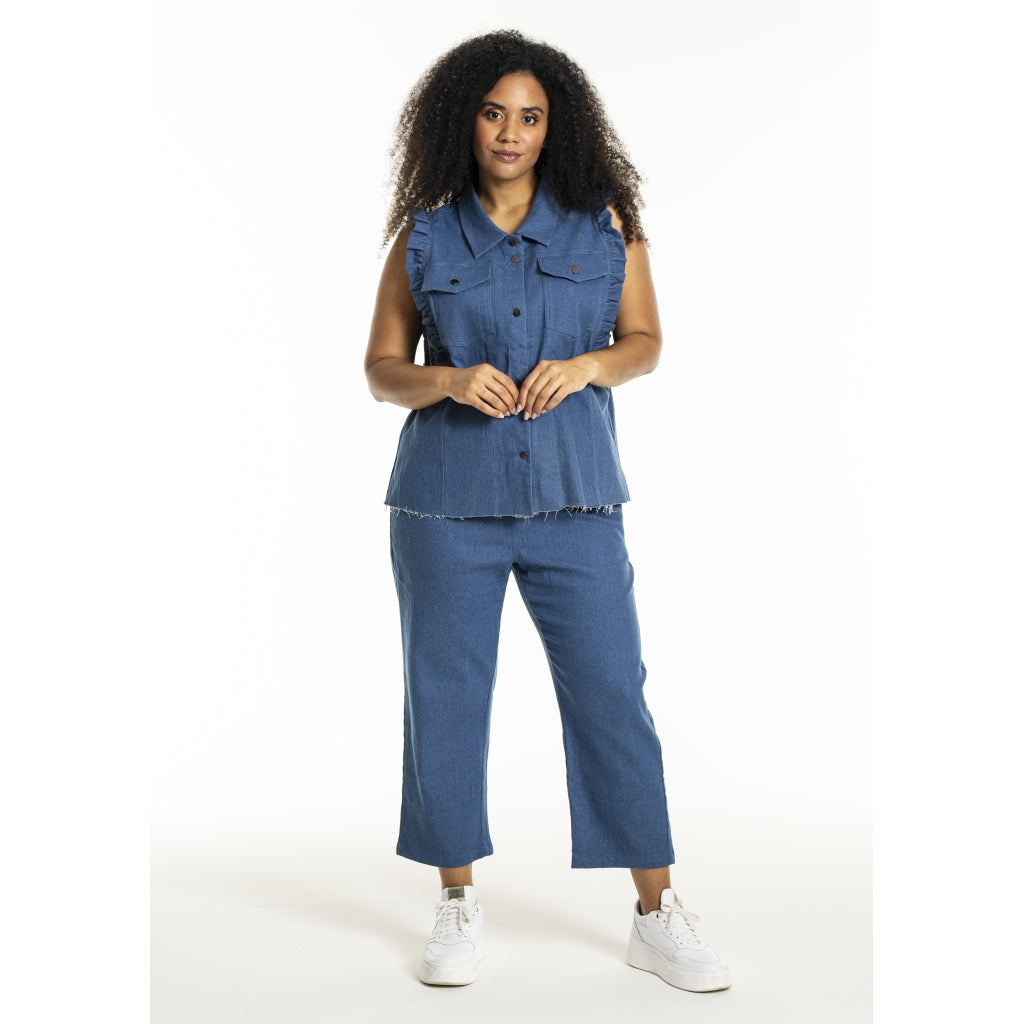 Studio SLucy Jeans vest Vest Light Blue Denim