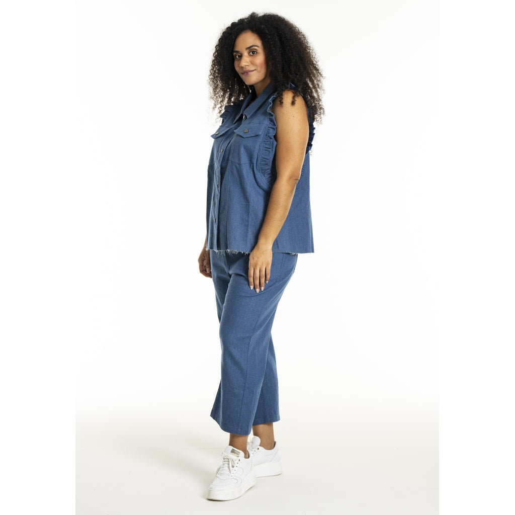 Studio SLucy Jeans vest Vest Light Blue Denim