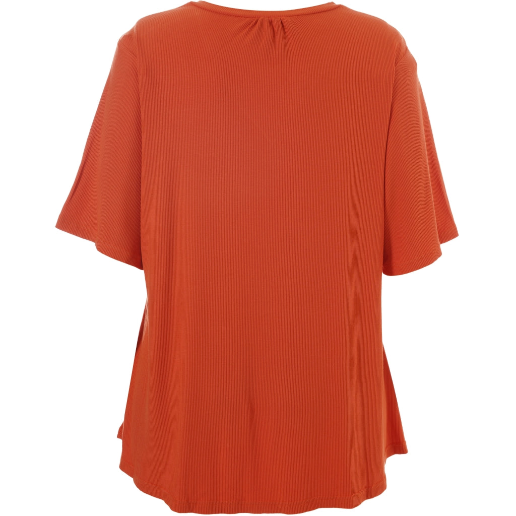 Studio SLykke rib T-shirt T-Shirt Orange