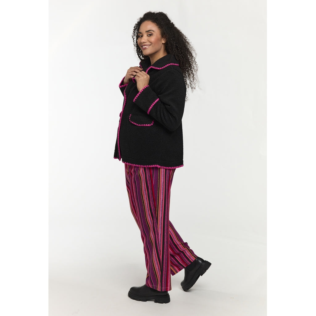 Studio SMaria Jacket Jacket Black with Pink