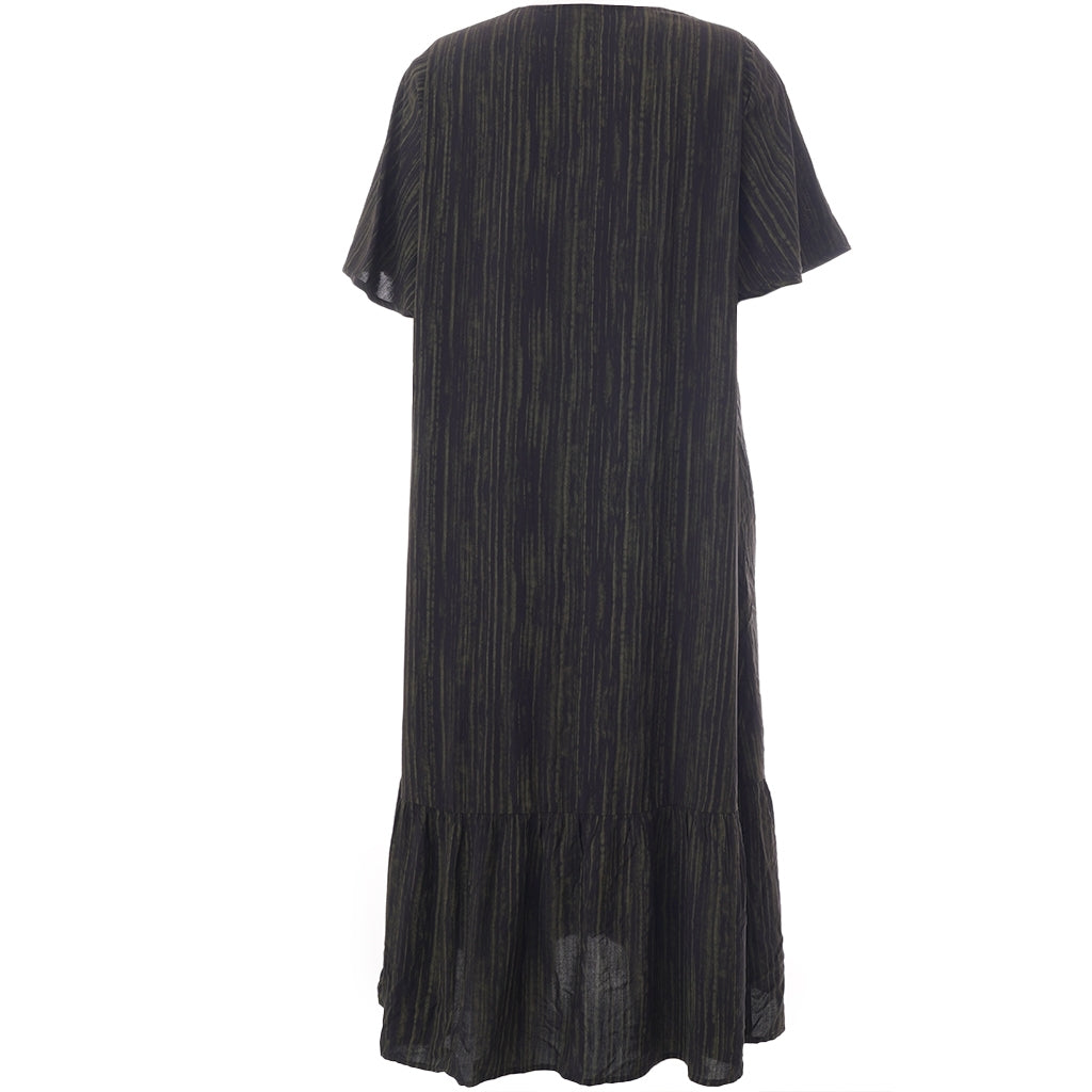 Studio SNadine Dress Dress Black with green stripes