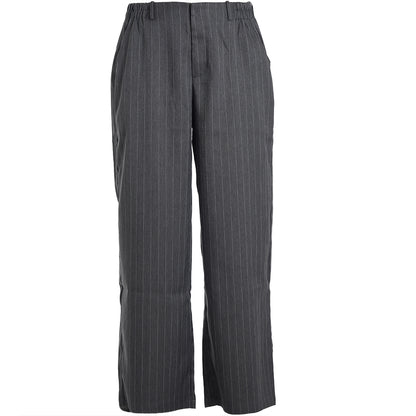Studio SNira wide trousers Trousers Grey-white pinstripe