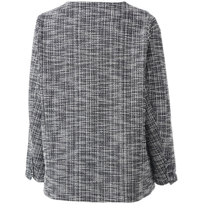 Studio SNora Jacket Jacket Black with wide chanell checks