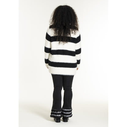 Studio SNoralise Sweater with stripes Sweater Black/White stripe
