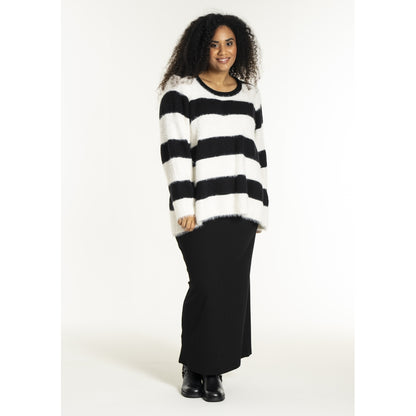 Studio SNoralise Sweater with stripes Sweater Black/White stripe