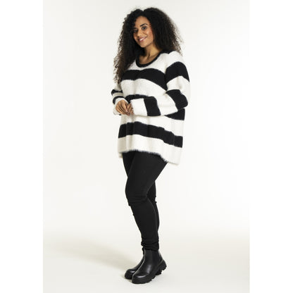 Studio SNoralise Sweater with stripes Sweater Black/White stripe