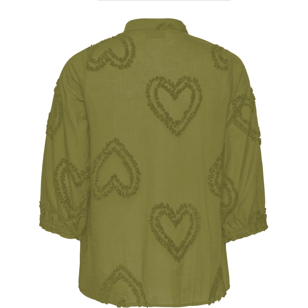 Studio SNova Shirt with hearts Shirt Green