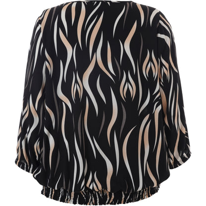 Studio SPamela Blouse Blouse Black with straw