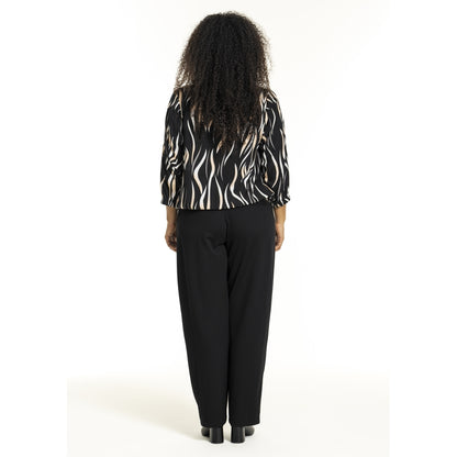 Studio SPamela Blouse Blouse Black with straw