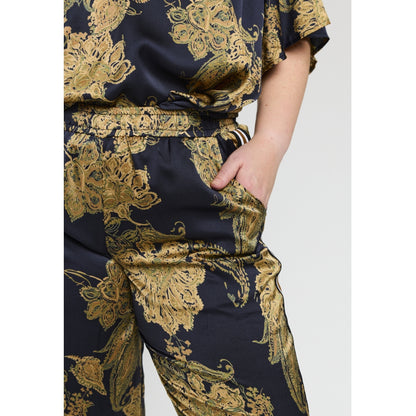 Studio SRosa trousers with tape Trousers Multi color print