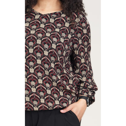 Studio Sine Blouse Blouse Dark red Print