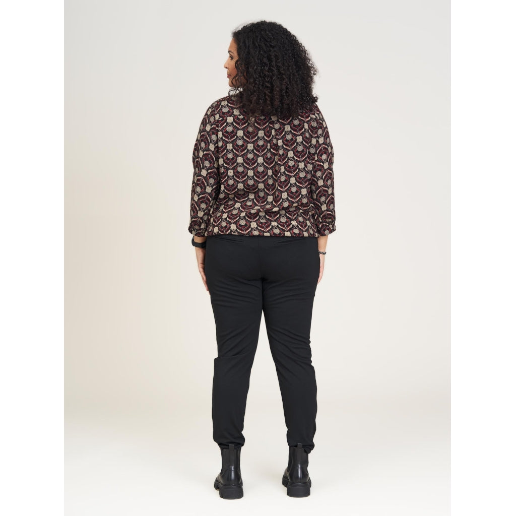 Studio Sine Blouse Blouse Dark red Print