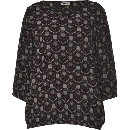 Studio Sine Blouse Blouse Dark red Print