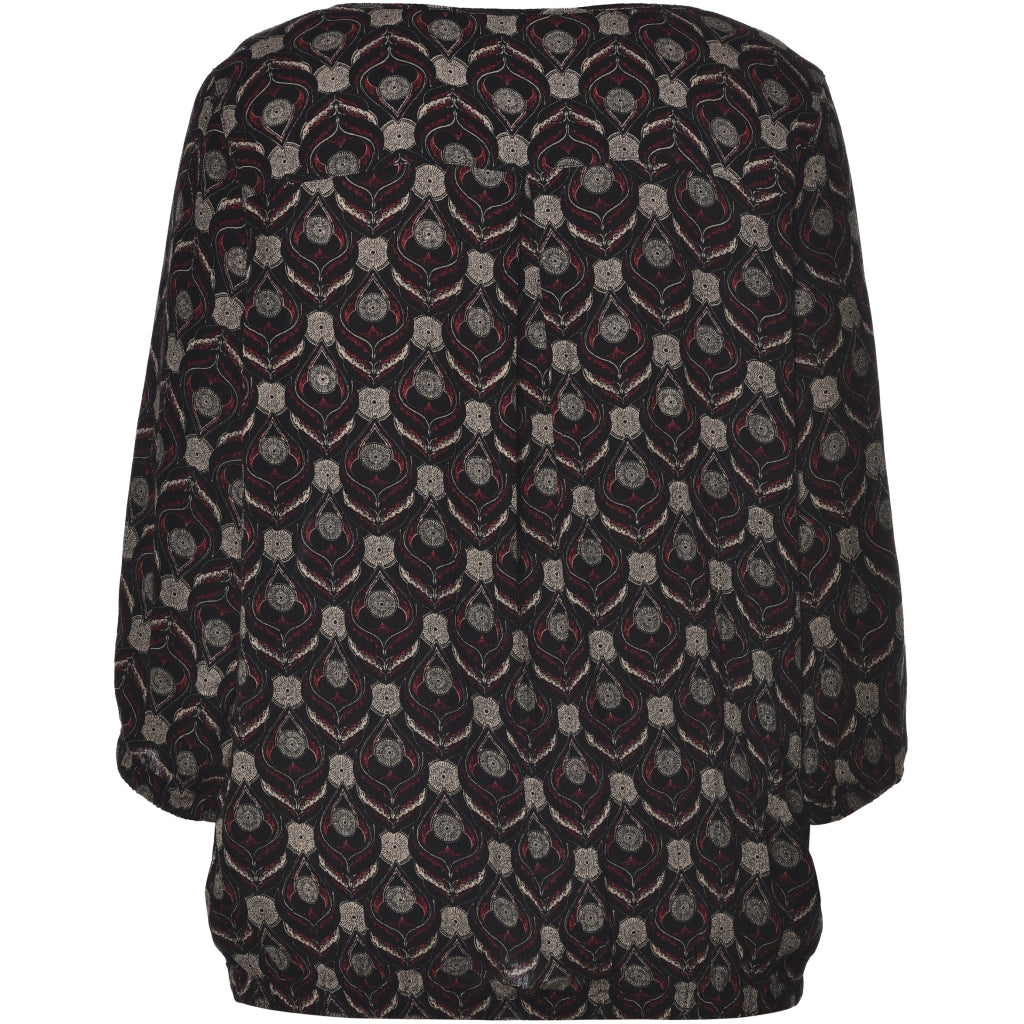 Studio Sine Blouse Blouse Dark red Print