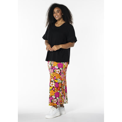 Studio Skanva Skirt Skirt Black with orange/pink flowers