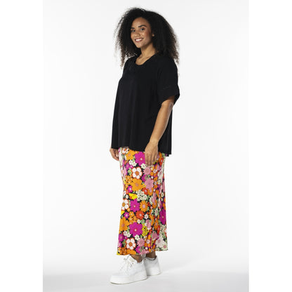 Studio Skanva Skirt Skirt Black with orange/pink flowers