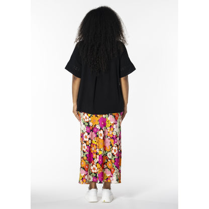 Studio Skanva Skirt Skirt Black with orange/pink flowers