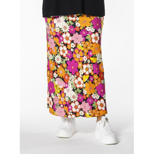 Studio Skanva Skirt Skirt Black with orange/pink flowers