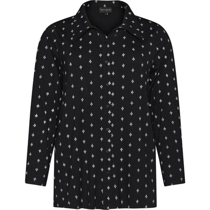 Studio Smimi Shirt Shirt black with white flowers